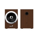 Parlantes estéreo Genius SP-HF280 USB de Madera