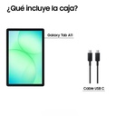 Tablet Galaxy Tab A11+ wifi 6gb/128gb 11" Gris android 15 cámaras 8mpx + 5mpx, Octa Core 2.5GHz,2GHz Bluetooth v5.3