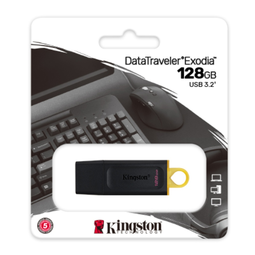 MEMORIA USB 128GB TYPE-A 3.2 DataTraveler Exodia - KINGSTON