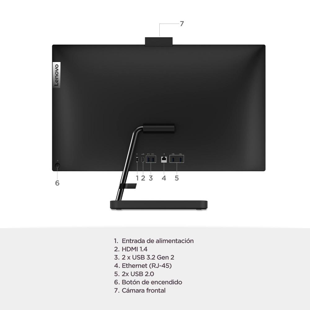 Additional Image for Computador Todo en uno Lenovo Intel Core i7 23,8 Pulgadas FHD Memoria RAM 12GB Estado Solido 512GB Windows 11 Home Color Negro