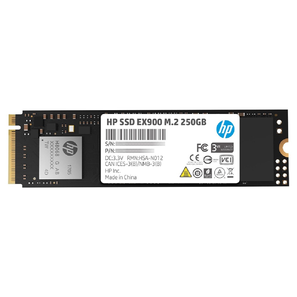 Disco Duro De Estado Solido SSD Hp 250Gb Ex900 M.2 PCIe