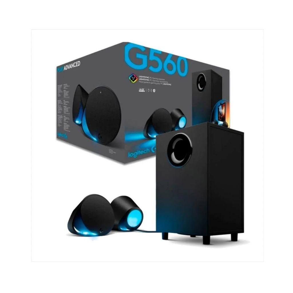 Parlante Inalámbrico LOGITECH G560  Lightsync PC Gaming Negro