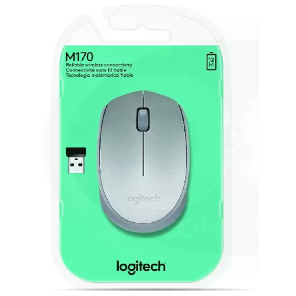 Mouse Inalámbrico Logitech M170- - Plateado