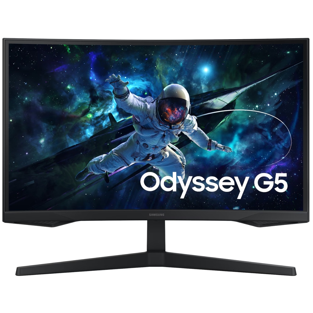 Monitor Gamer Curvo Samsung Odyssey G55C 27″ QHD, 165Hz, 1ms, FreeSync, HDR10 Negro