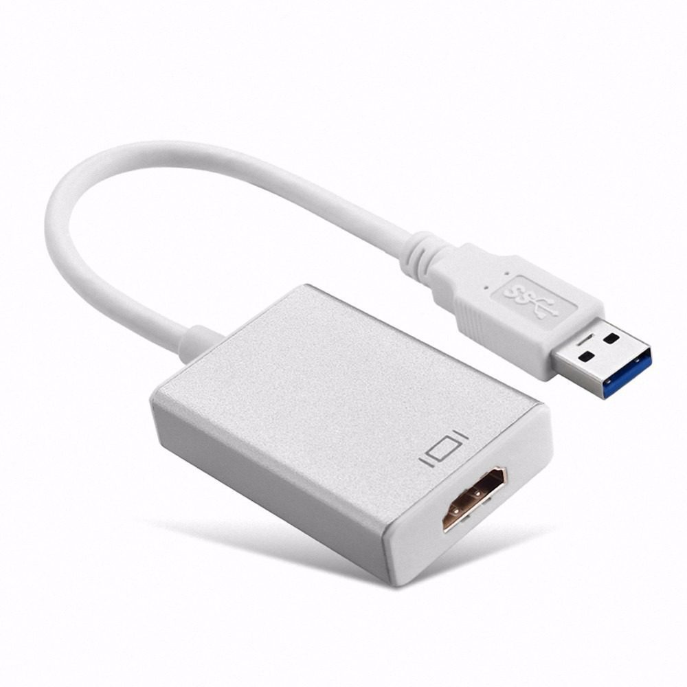 Convertidor USB 3.0 a HDMI Macho - Hembra Homologado