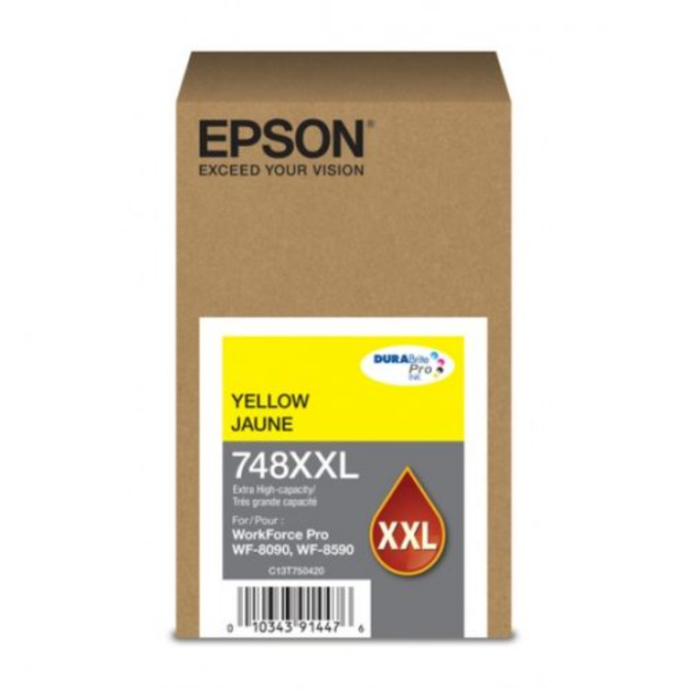 Cartuchos de Tinta Epson  Yellow T748XXL420-AL para WorkForce WF-6090/WF-6590 (7.000 páginas)