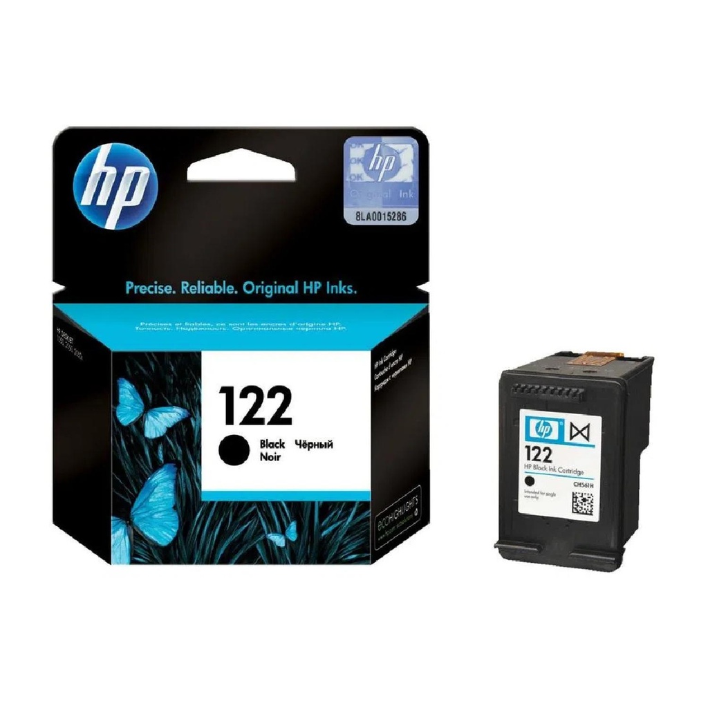 Cartucho Original De Tinta HP 122 Negra 120 págs 2 ml