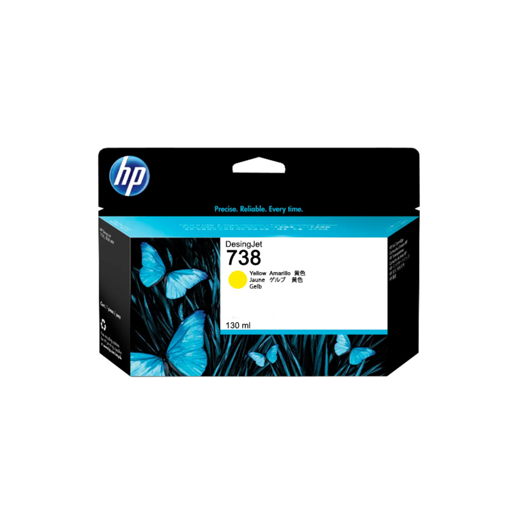 Cartucho Original De Tinta HP 738 Amarillo 130 ml  