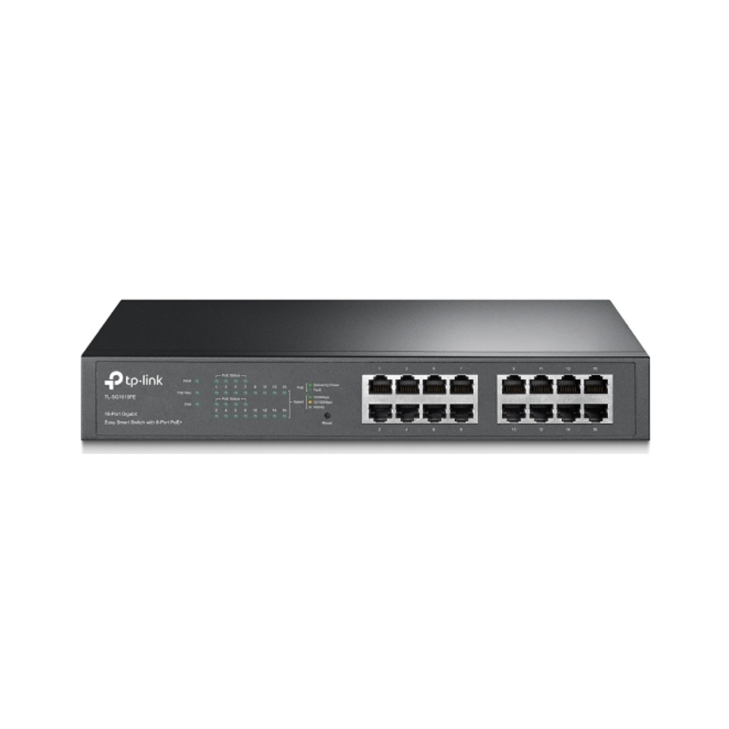 Switch Easy Smart de 16 Puertos Gigabit con 8 Puertos PoE+