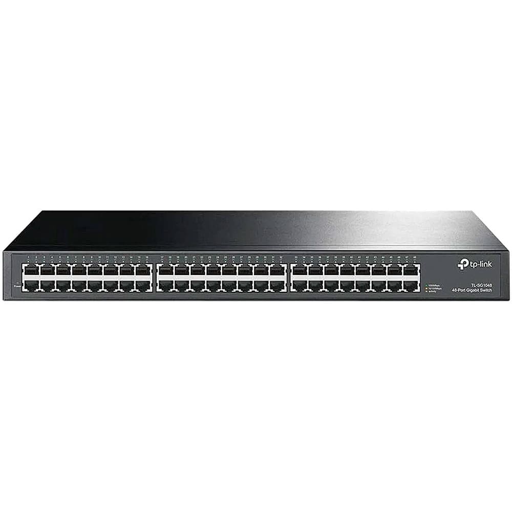 Switch TP-LINK NO Administrable 48 Puertos RJ45 de 10/100/1000Mbps - Negro