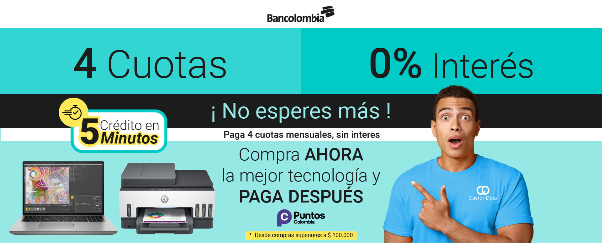 Castor Data - Compra ahora y paga después - HP Colombia