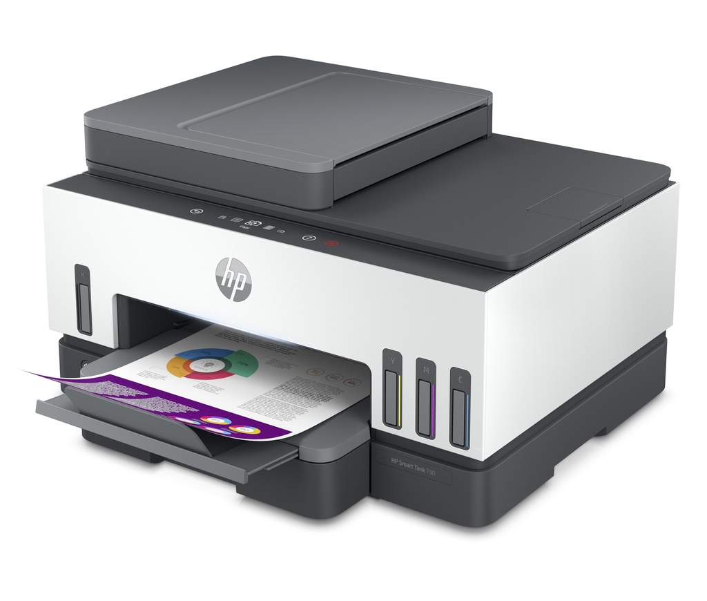 Combo Impresora Multifuncional Hp Smart Tank 790 Wifi Blanca + Resma