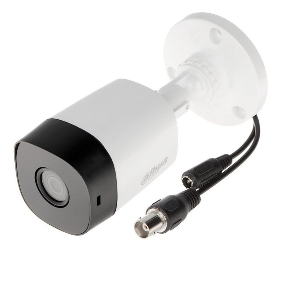 Camara Dahua Bullet, 5MP, Lente fijo 2,8mm, 4en1 (CVI/TVI/AHD/CVBS), Metalica, DWDR, Smart IR20m, IP67, 12VDC.