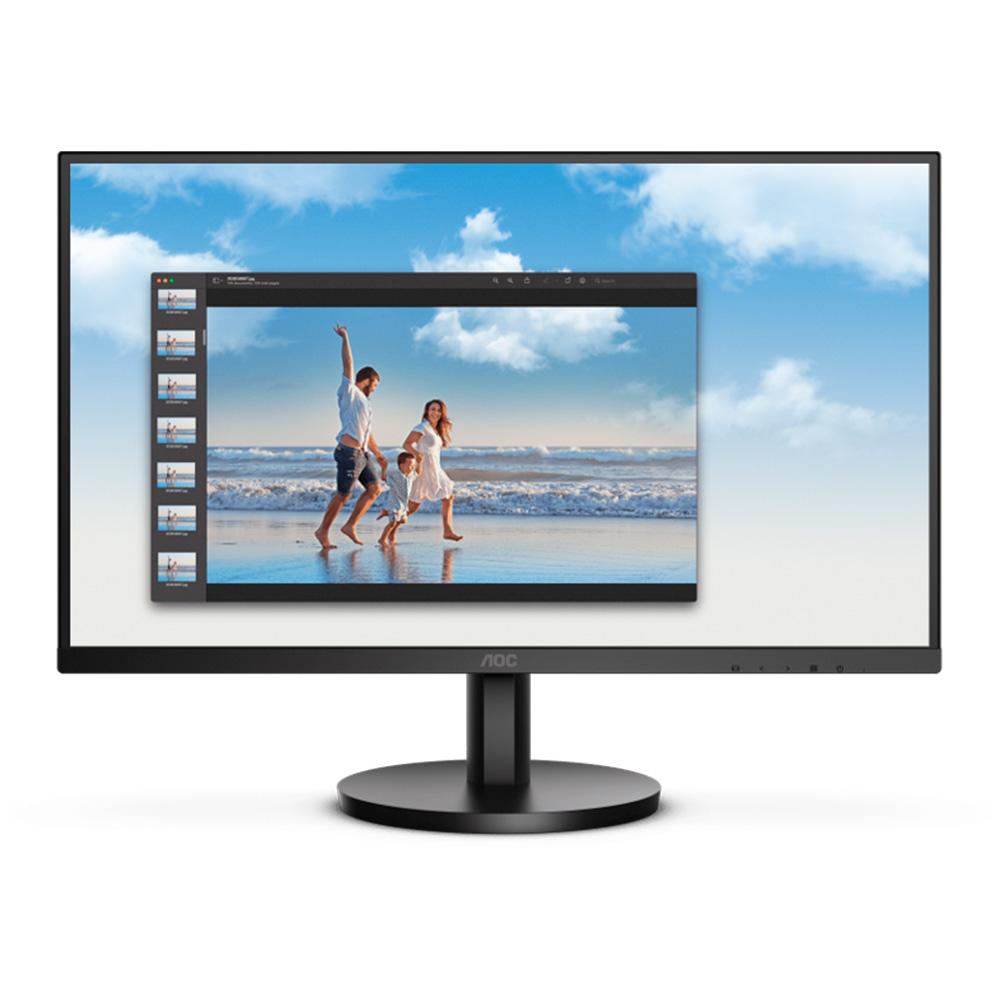 Additional Image for Monitor AOC LCD Profesional plano 27 IPS Full HD (1920 X 1080) / 100Hz / 4 ms / VGA / HDMI /Base Fija / Kensington Lock / Adaptive Sync.