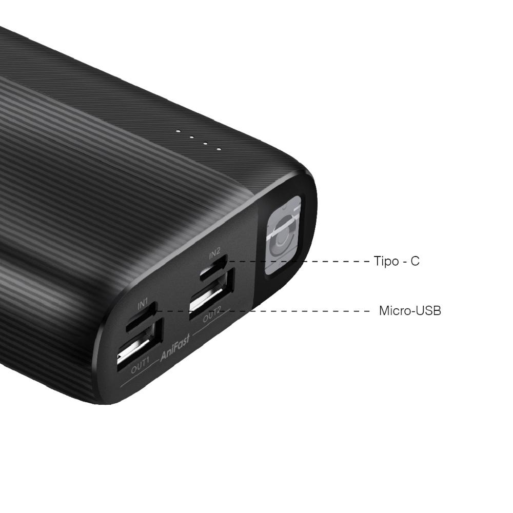Additional Image for Power Bank Oraimo Cargador Pórtatil Batería 20000mah Traveler 4 Negro