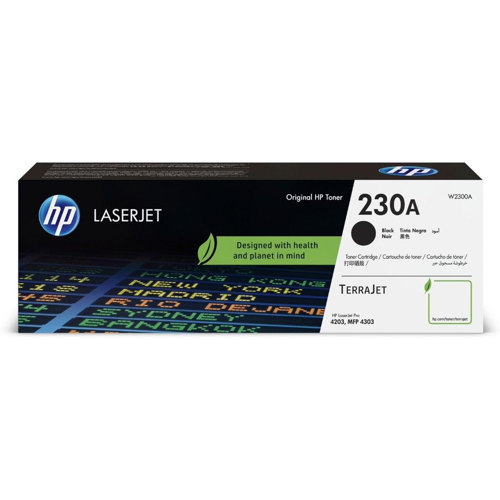 Combo Impresora Multifuncional HP Laserjet Pro 4303fdw Color Azul + Cartucho Original de Tóner HP 230A negro, 2.000 Páginas