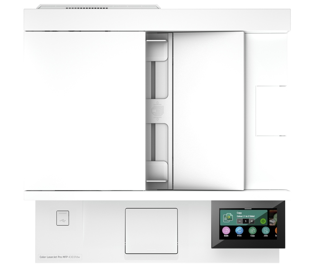 Combo Impresora Multifuncional HP Laserjet Pro 4303fdw Color Azul + Resma