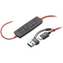 Diadema Poly Blackwire 3320 Stereo Microsoft Teams Negra