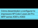 Combo Impresora Multifuncional HP Laserjet Pro 4303fdw Color Azul + Resma