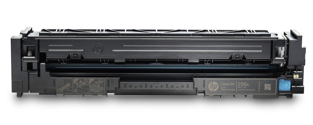 Cartucho Original de Tóner Hp 206A Cian, 1.250 Páginas