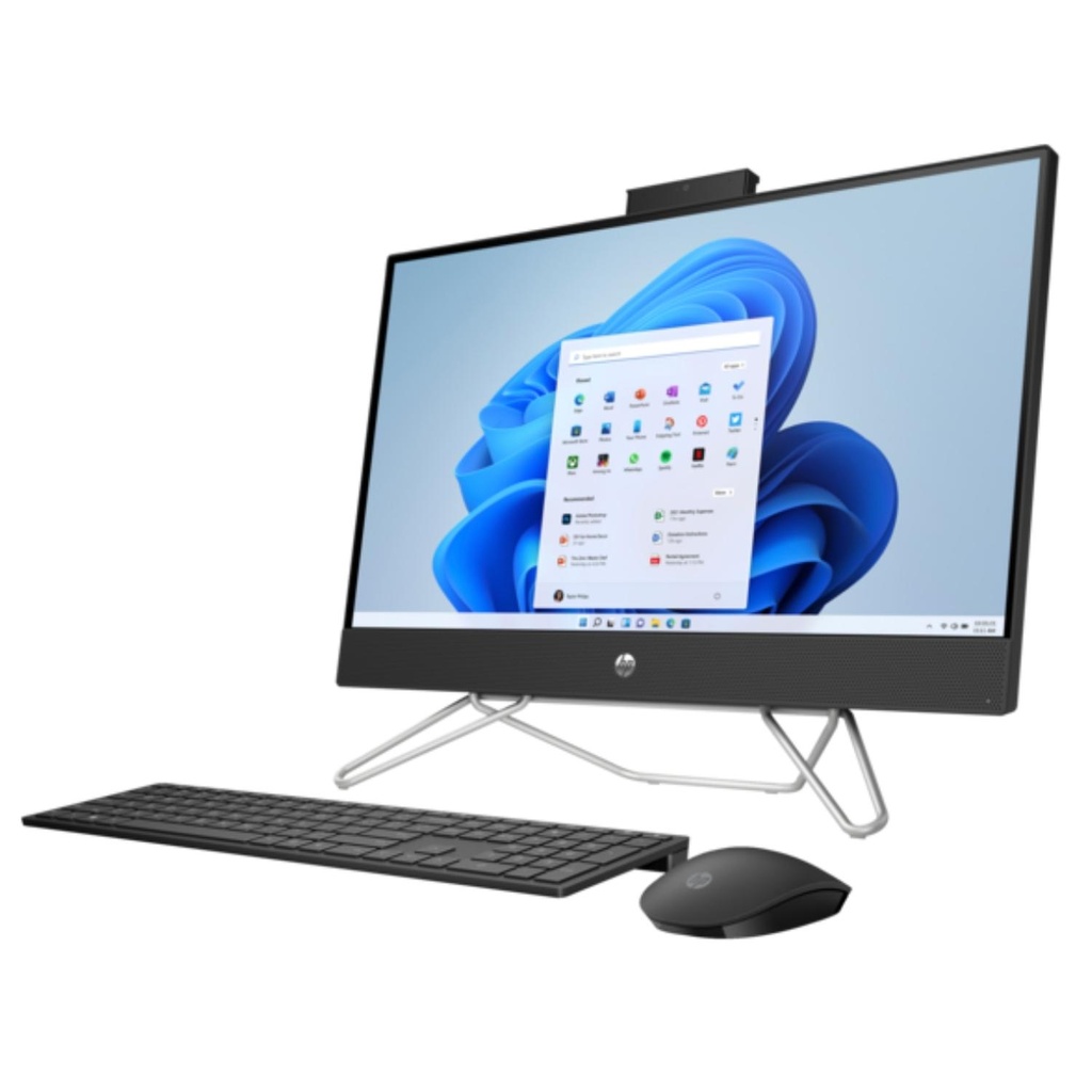 Computador Todo En Uno HP 24-CB1023la Core i3-1215U RAM 8GB SSD 512GB W11 Home Negro
