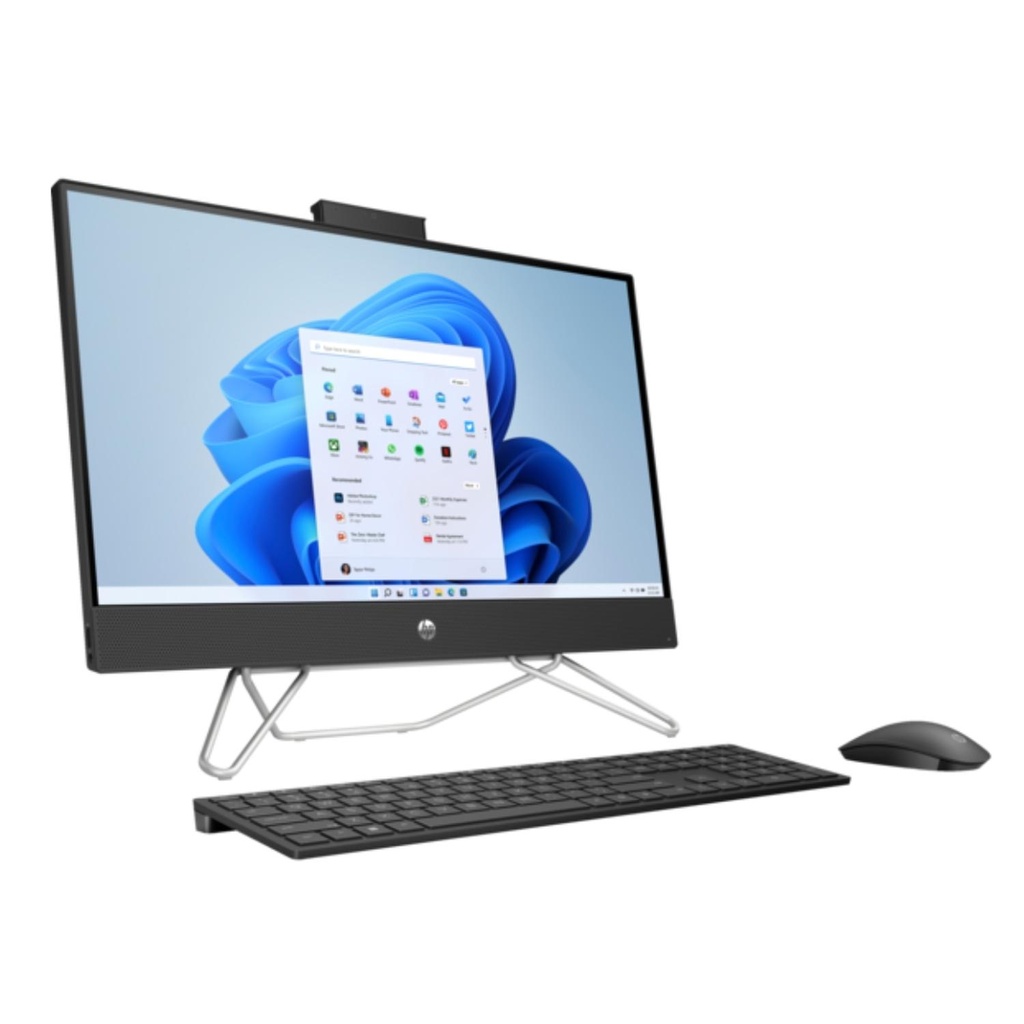 Computador Todo En Uno HP 24-cb1027la Core i5-1235U RAM 8GB SSD 512GB W11 Home Negro