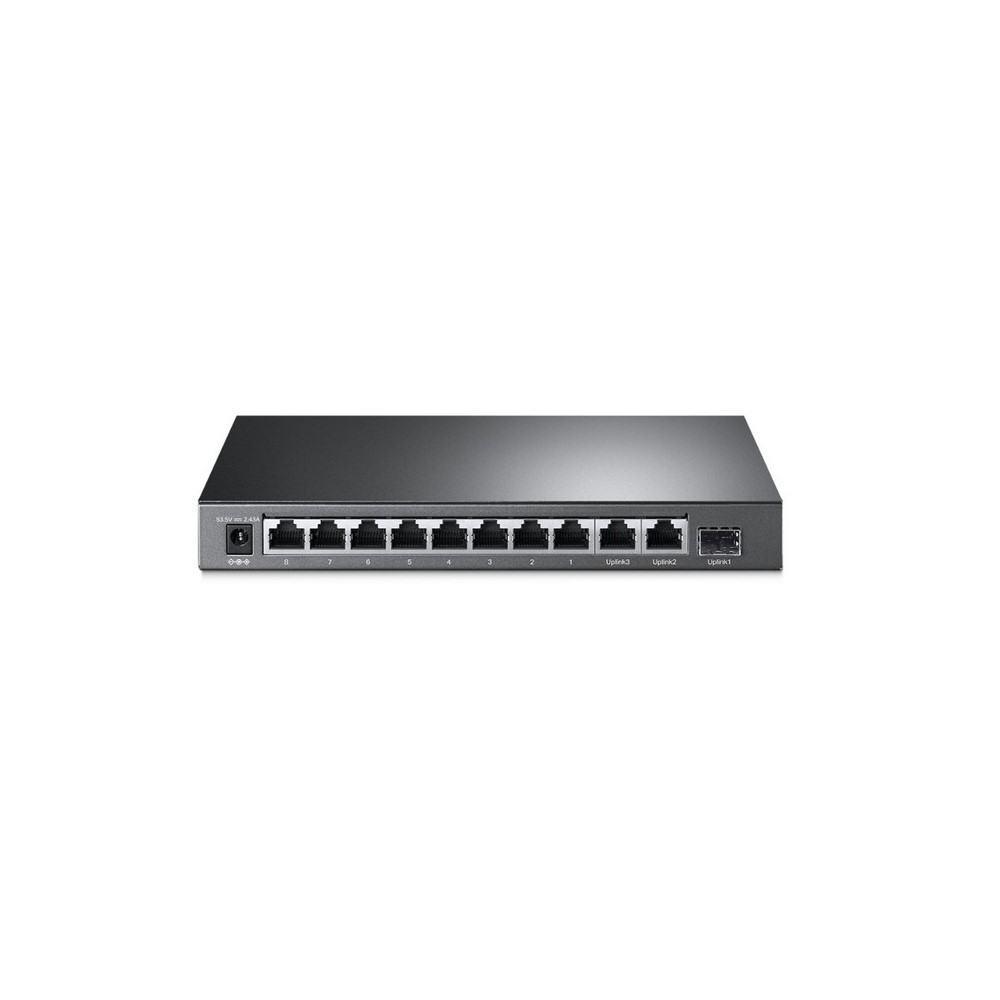 Additional Image for Switch TPLINK de escritorio Gigabit de 8 puertos a 10 / 100Mbps + 3 puertos con PoE + de 8 puertos COLOR Negro