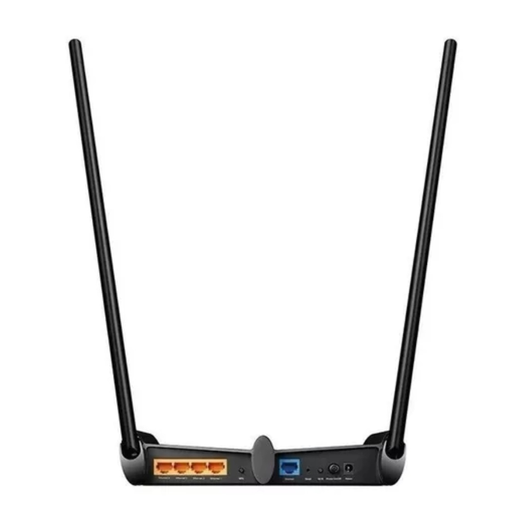 Router TPLINK Inalámbrico de Alta Potencia 300Mbps COLOR Negro