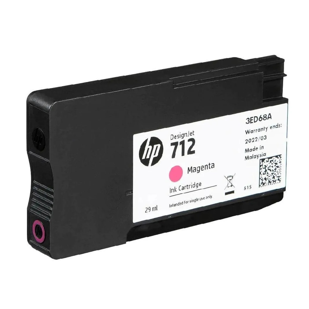 Cartucho Original de Tinta Hp 712 Magenta, 29 ml