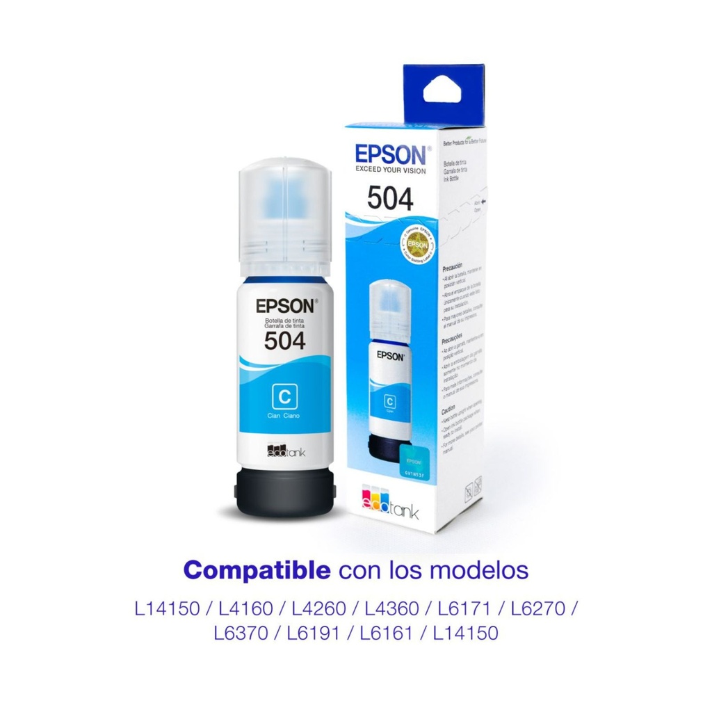 Additional Image for Botella Epson T504220-AL CYAN L4150 / L4160 (6.000 paginas)
