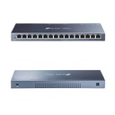 Switch 16 Puertos Gigabit Desktop 16 puetos Gigabit RJ45 SPEC: Caja de acero para Desktop, Plug and Play