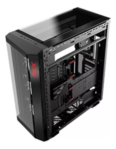 XPG BATTLECRUISER II, Negro, E-ATX Torre Media, 3.5incx2+3,E/S: USB-Cx1, USBx2, HD Audiox1, Resetx1, Powerx1, Ventilador: Frontalx4, Traserox1, 2 años de Garantía