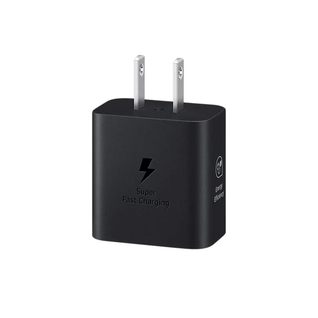 Adaptador de Carga Rápida 25W Negro | Alta Potencia, Diseño Compacto y sin Cable