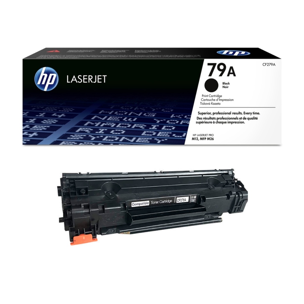 Cartucho Original De Tóner Hp 79A Negro, 1.000 Páginas
