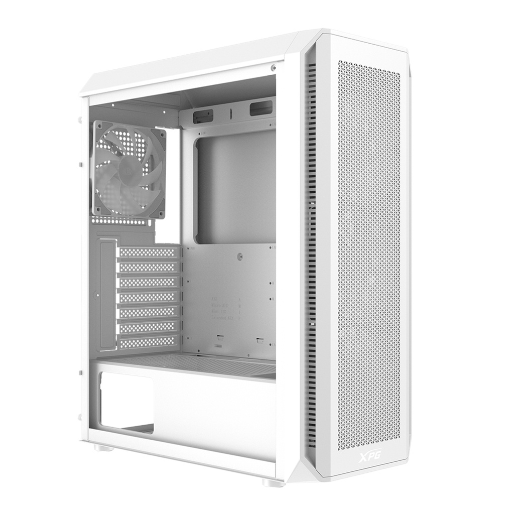 XPG VALOR AIR PLUS, Blanco, ATX Torre Media, 3.5incx2 USBx2, HD Audiox1, Resetx1, Powerx1, Ventilador ARGB