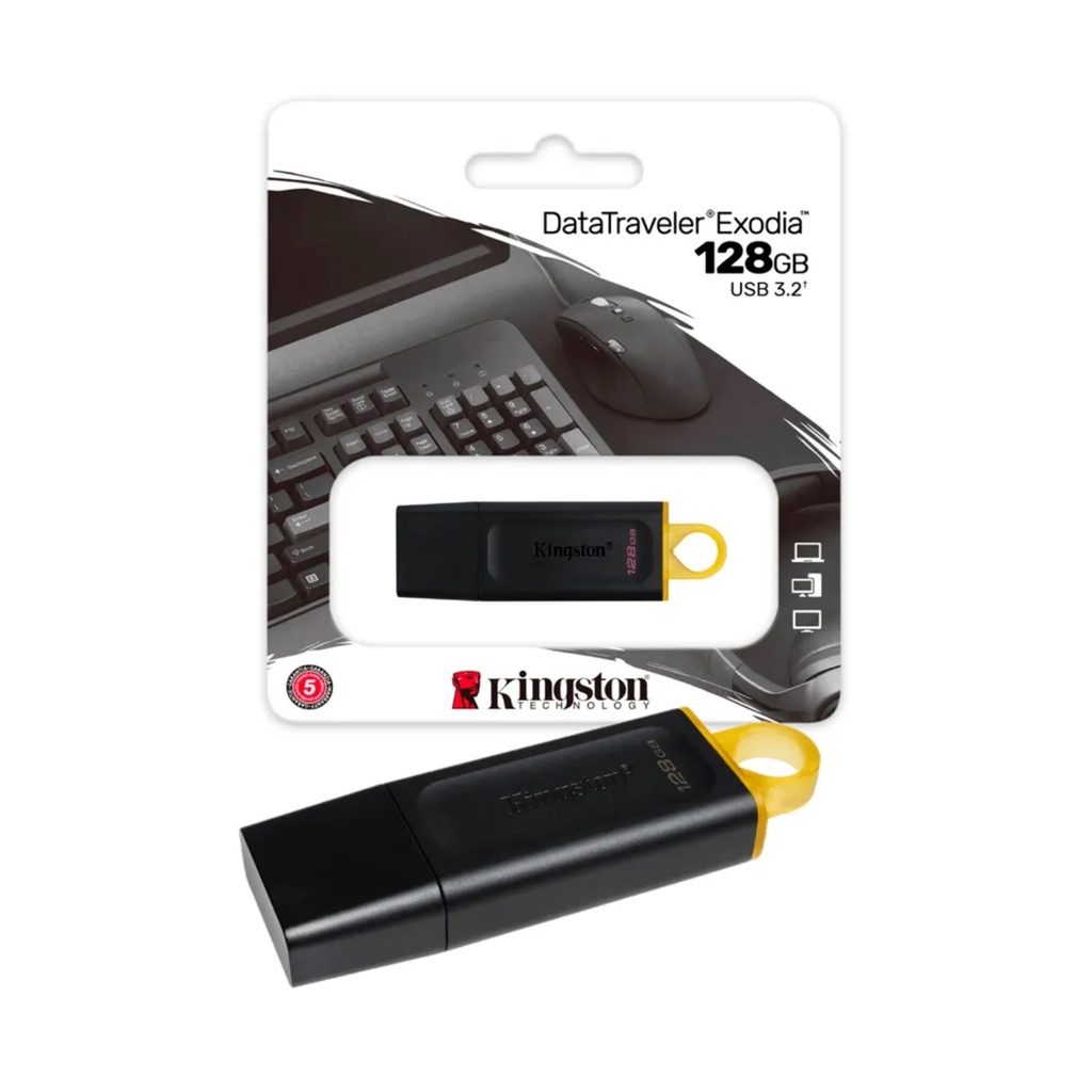 Memoria USB KINGSTON 128GB 3.2 Gen1 DataTraveler Exodia