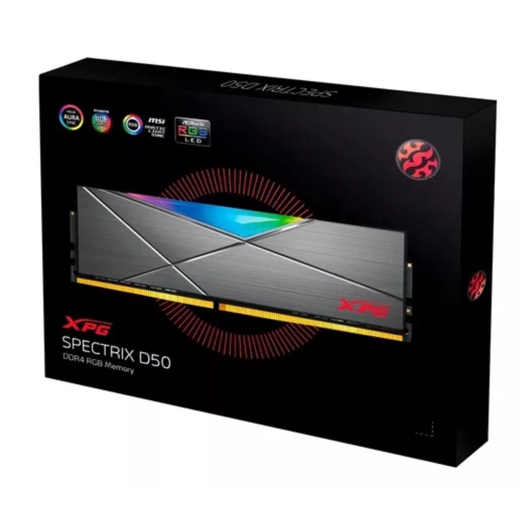 Memoria RAM ADATA Gaming XPG D50 DDR4 16GB Tungsten Grey