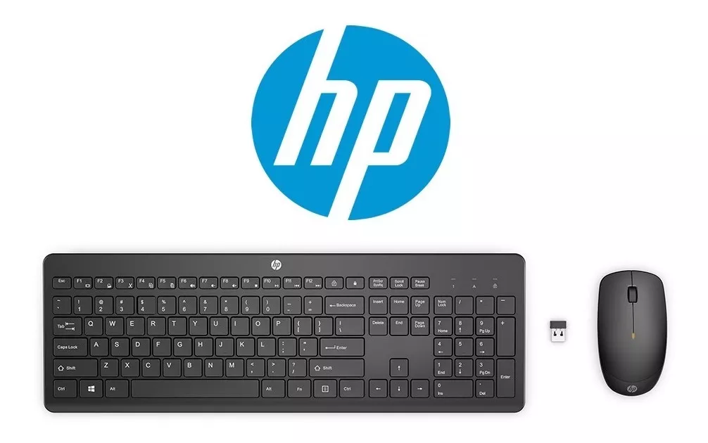 Teclado y Mouse Inalámbrico HP 230 Negro