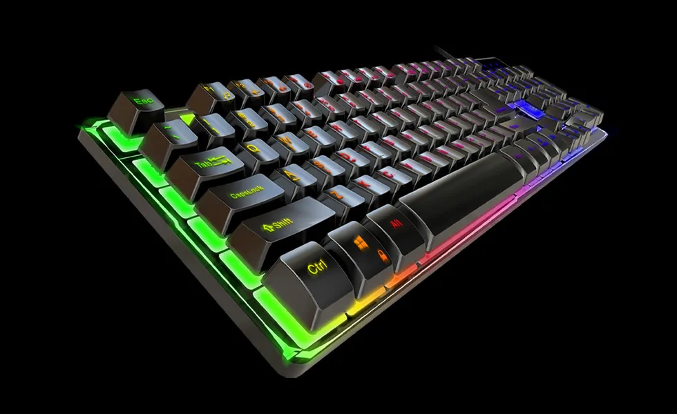 Teclado Gamer GENIUS Gx, Iluminación Led Con 7 Colores