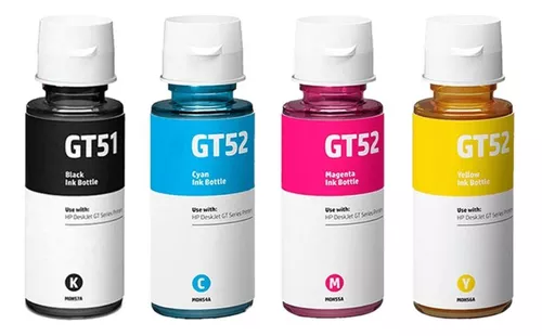 HP GT53/GT52 Original Botella de tinta Combo 4-Pack