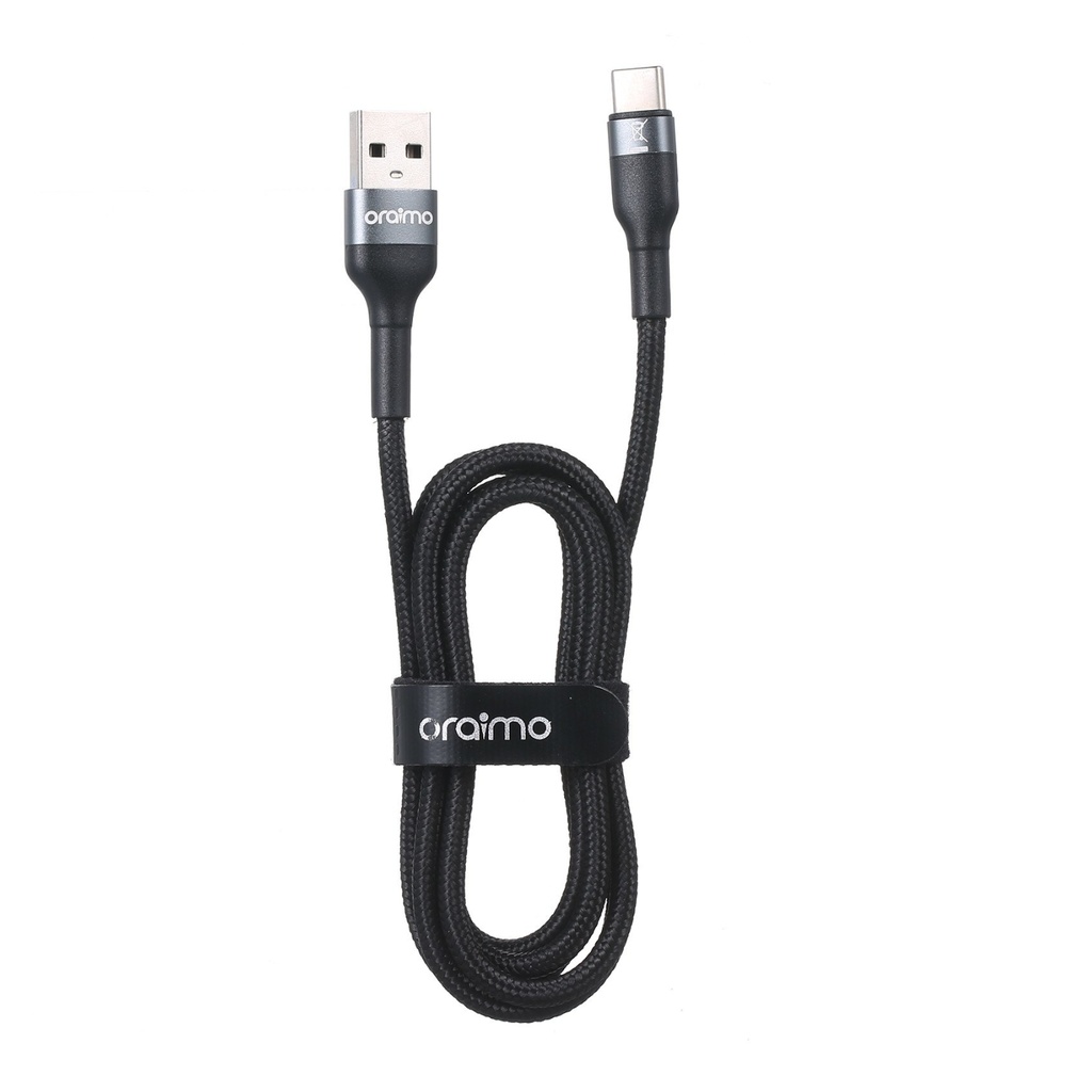 Cable ORAIMO Trenzado Tipo C De Carga Rápida COLOR Negro