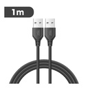 Cable StarTec de 1m USB 2.0 Alta Velocidad Macho a Macho USB A - Negro 