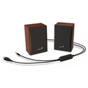 Parlantes GENIUS Sp hf180 USB 4W Power WoodParlantes GENIUS Sp hf180 USB 4W Power Wood
