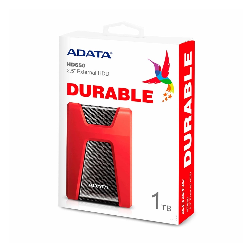 Additional Image for ADATA Disco Externo Antigolpes HD650 1TB COLOR Rojo