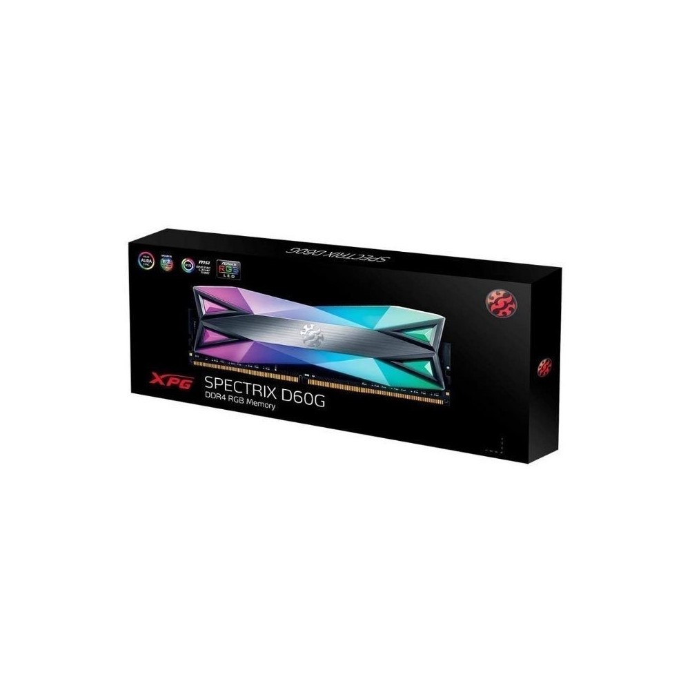 Additional Image for Memoria gamer XPG by ADATA SPECTRIX D60G DDR4 RGB 16GB 3.200 MHz / Gris Titanium