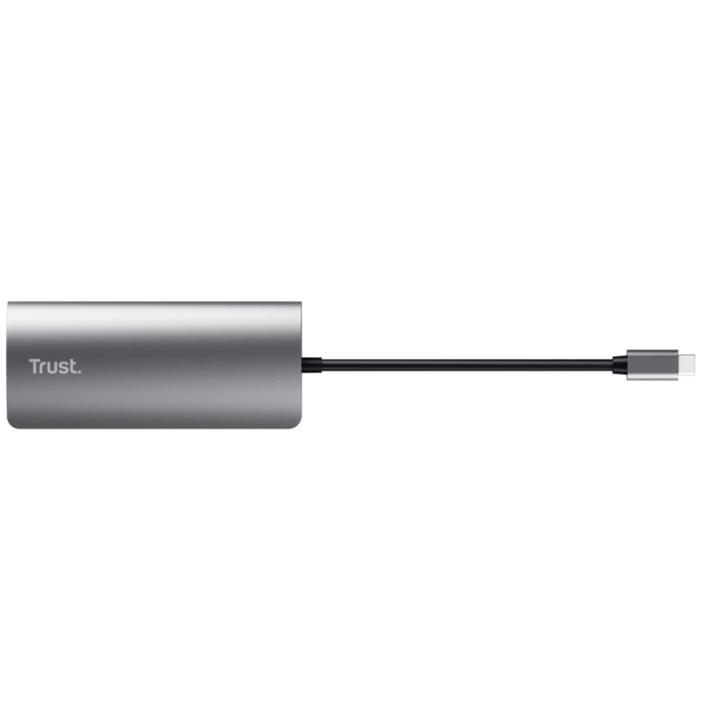 Adaptador Multipuerto Trust Usb-C, 7 en 1 Negro