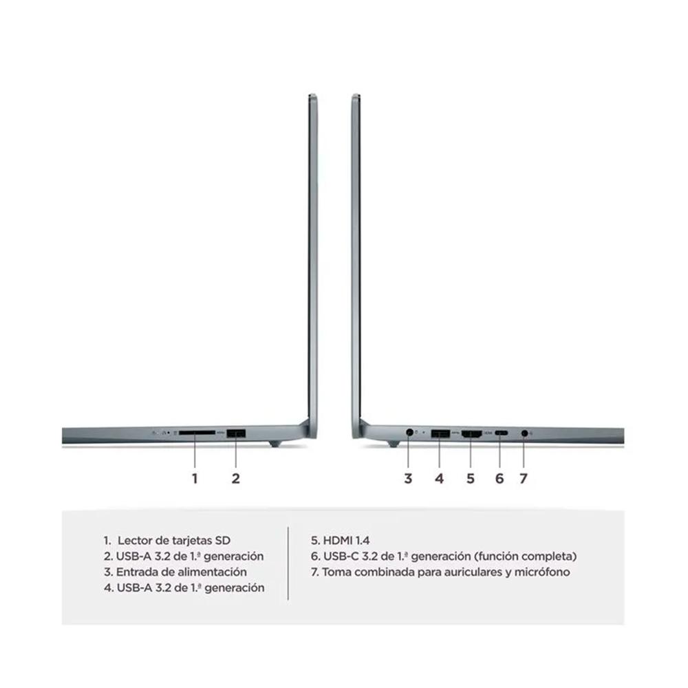 Additional Image for Portátil Lenovo IP Slim 3 15IRH8 Intel Core i7 13620H 15,6 Pulgadas FHD Memoria 16GB Estado Solido 512GB Windows 11 Home con Lector de Huella Color Gris