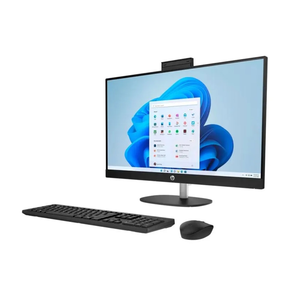 HP AIO  24-cr0007la  RYZEN 5 7520U (MENDOCINO)/8GB LPDDR5 5500 (onboard)/512GB/Non-Touch/23.8 FHD Antiglare IPS/UMA/Jet Black - FHD IR Camera - Premium/FREEDOS