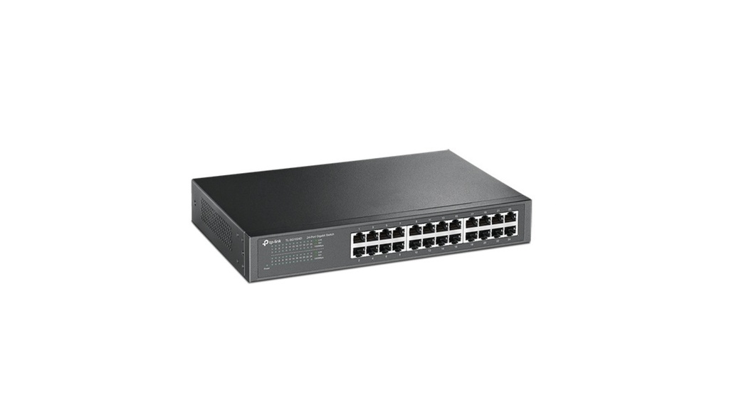 Switch TPLINK Gigabit 24 Puertos 10/100/1000 Montaje En Escritorio / Rack