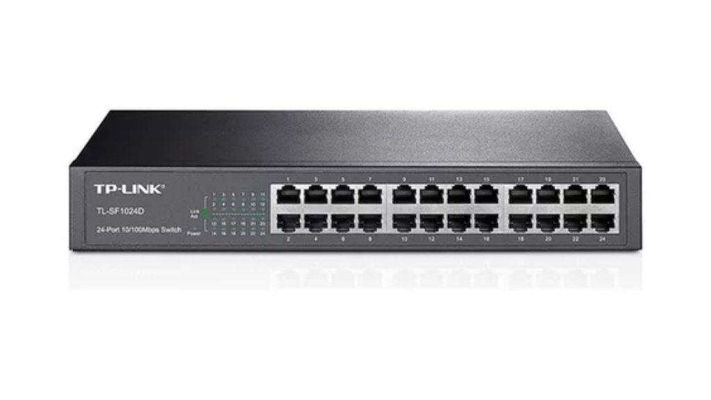Switch TPLINK Gigabit 24 Puertos 10/100/1000 Montaje En Escritorio / Rack